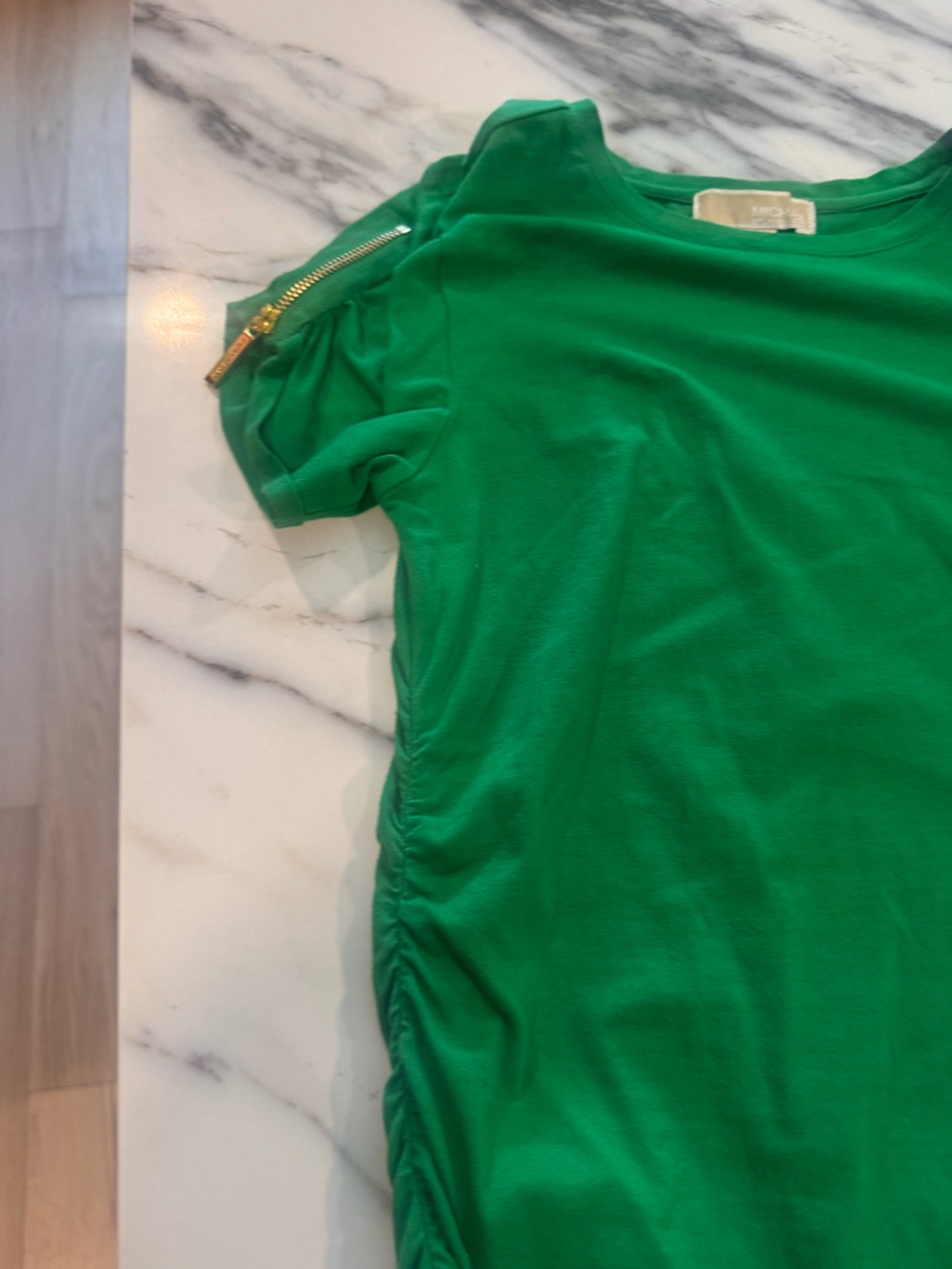 Michael Kors Emerald Green Top with Gold Hardware